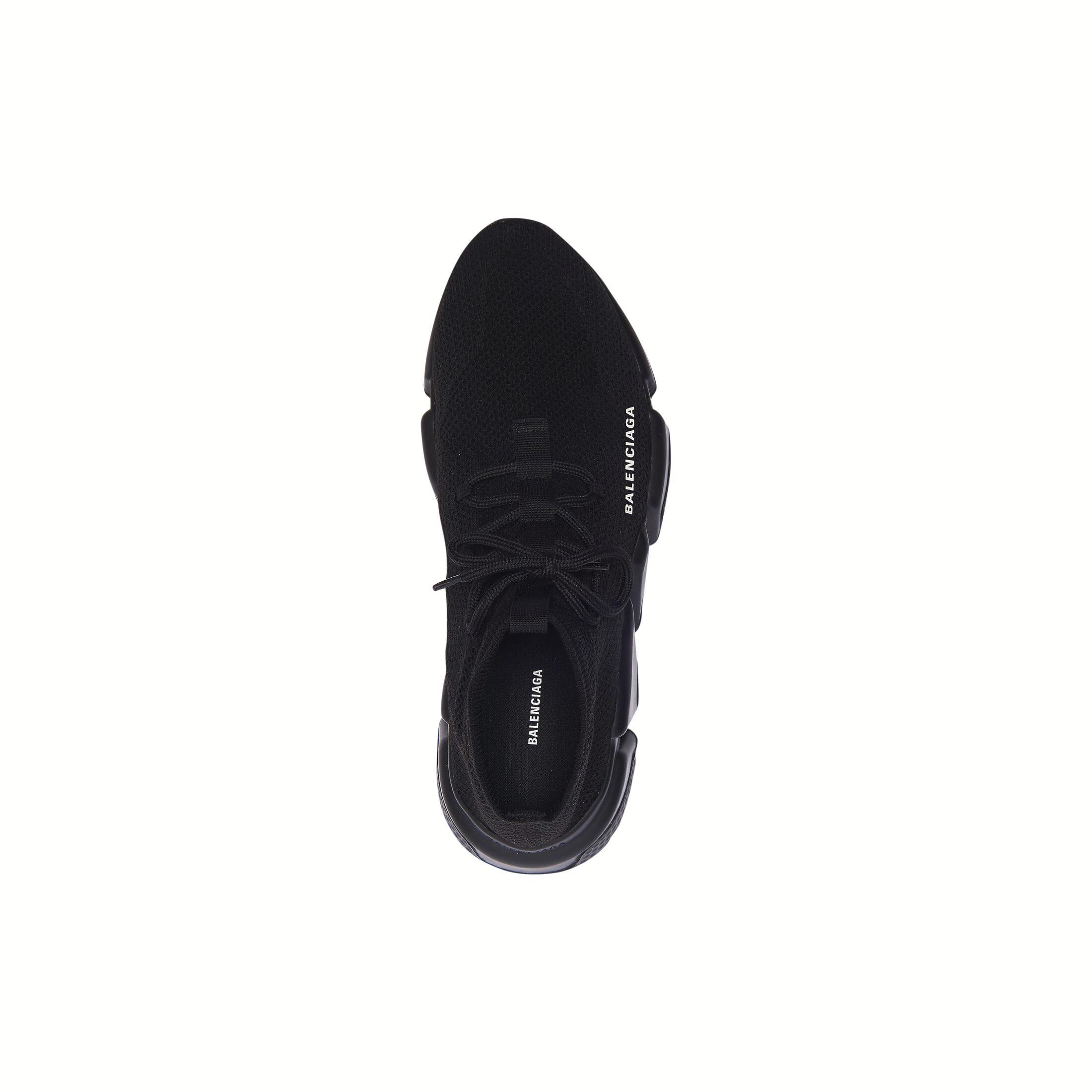 Giày Balenciaga Speed Lace-Up Sneaker Nam Đen