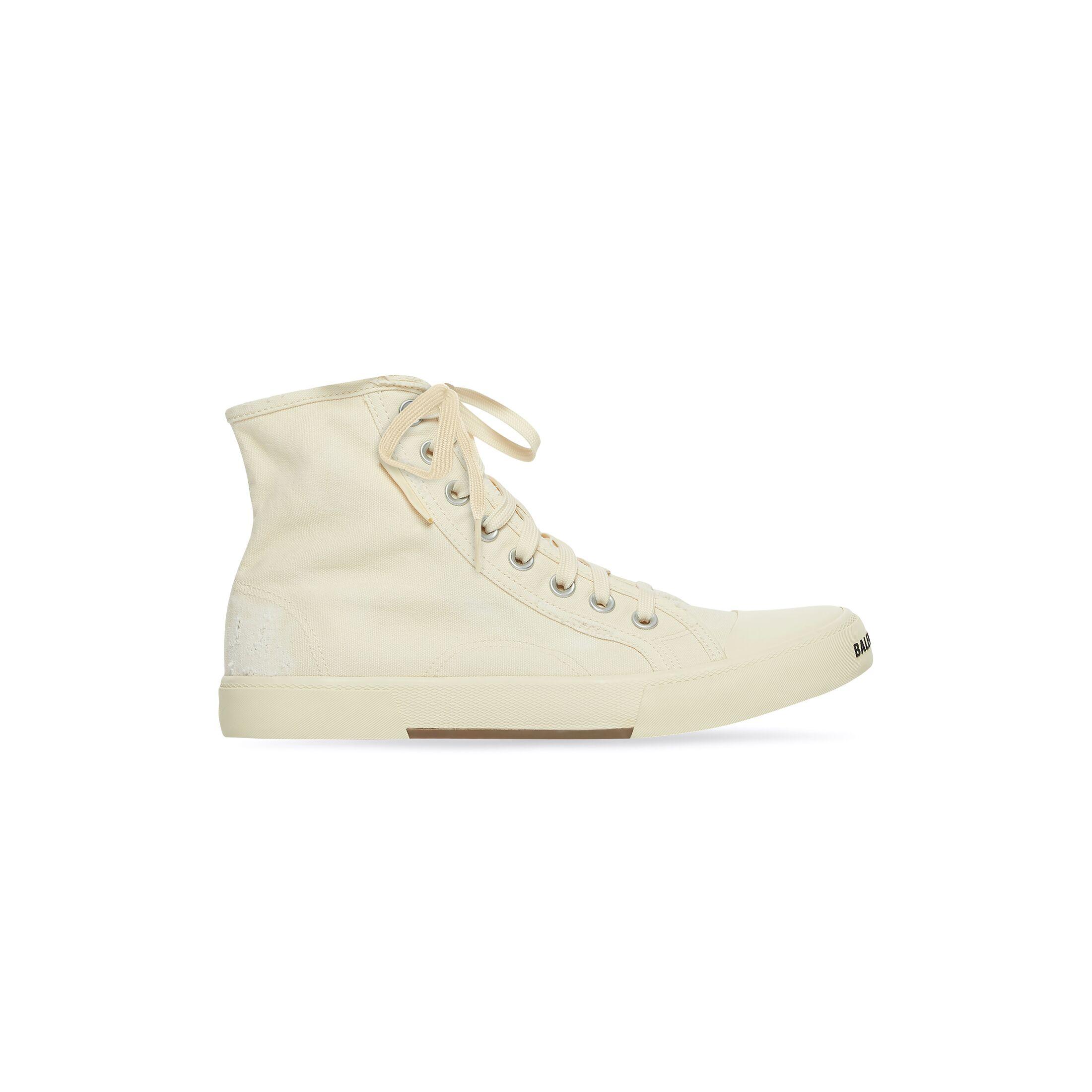 Giày Balenciaga Paris High Top Sneaker Nam Trắng