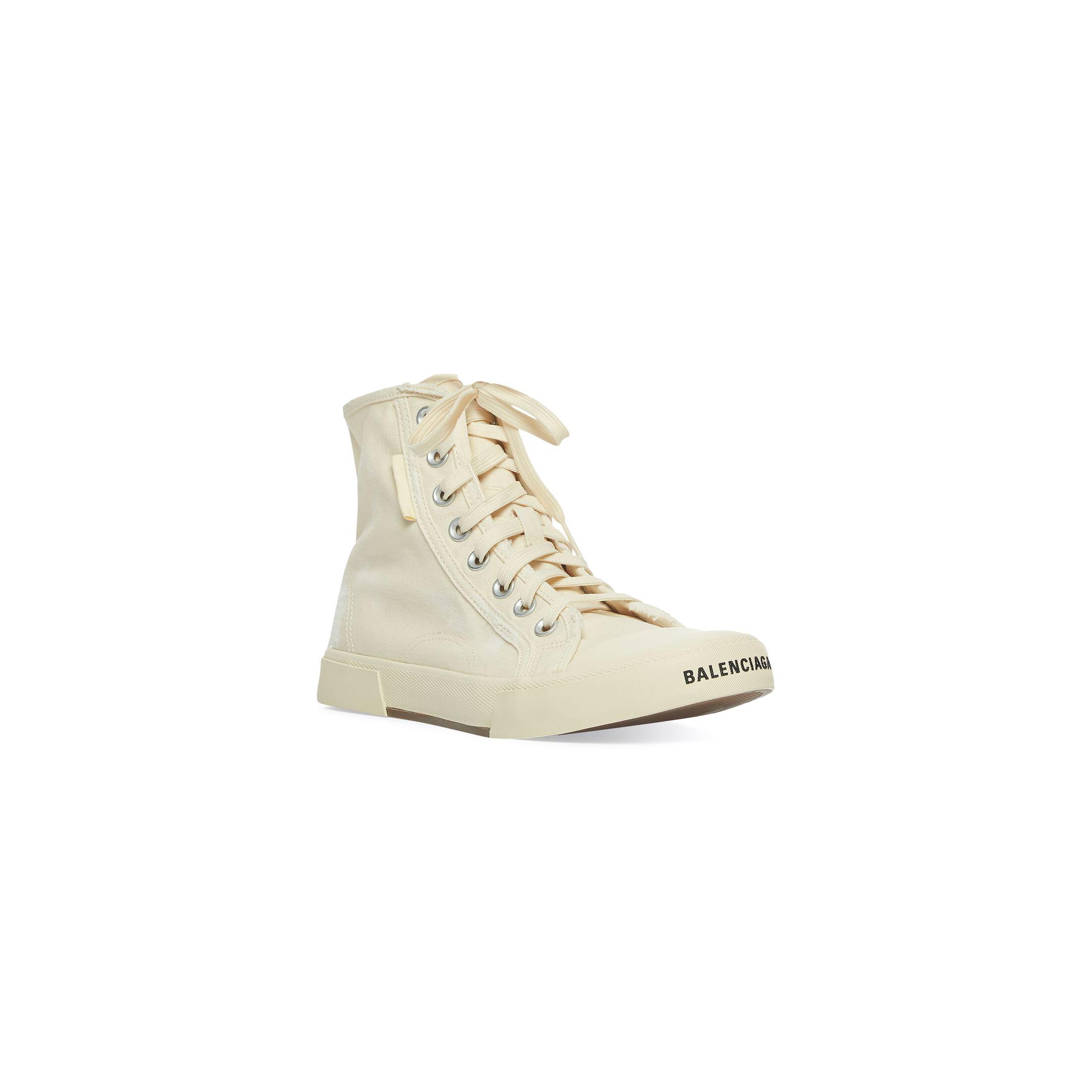 Giày Balenciaga Paris High Top Sneaker Nam Trắng