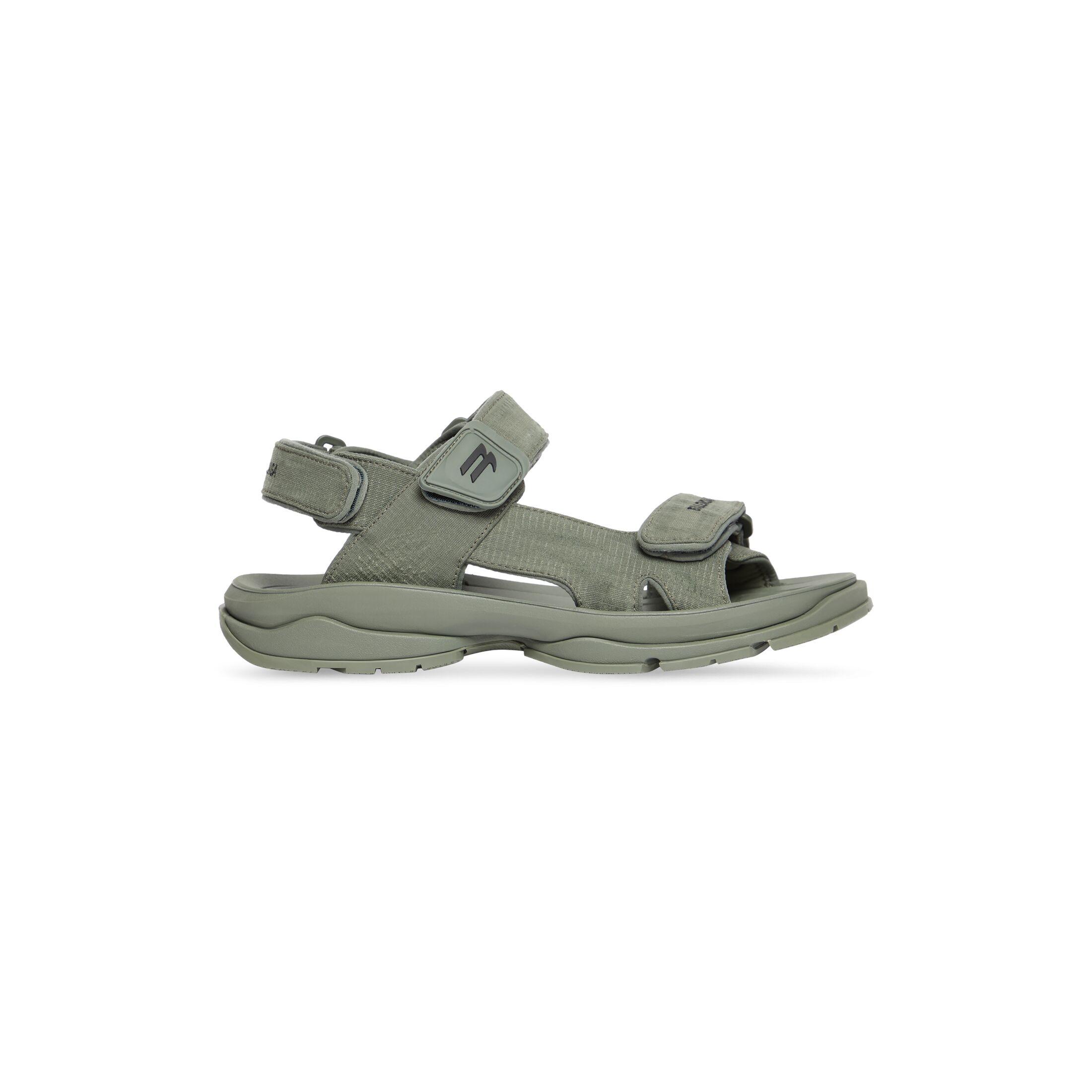 Dép Balenciaga Tourist Sandal Nam Xanh Rêu