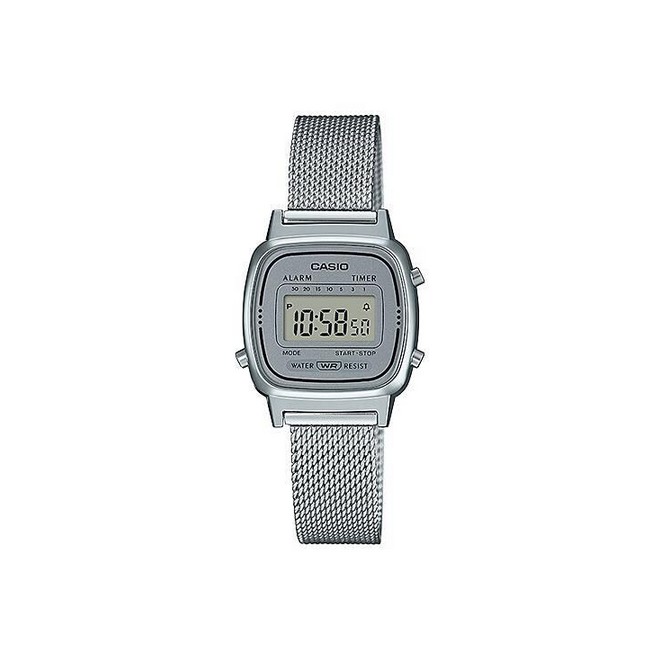 Đồng Hồ Casio La670Wem-7 Nữ Xám