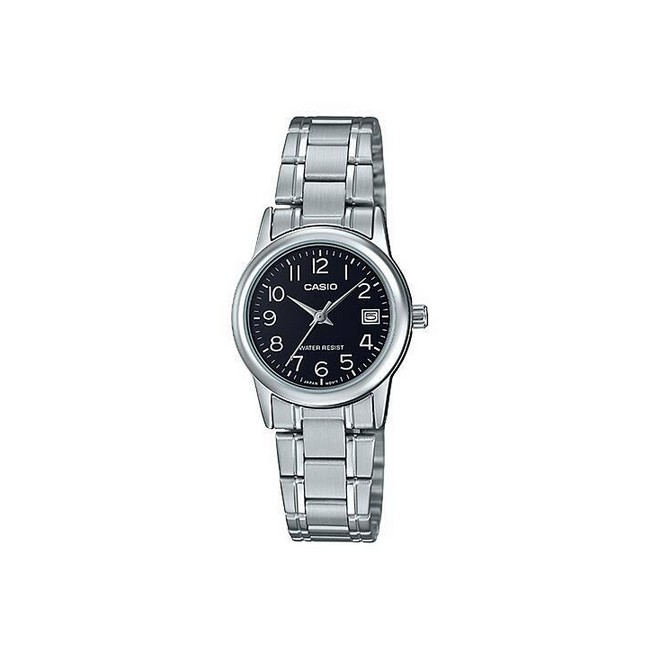 Đồng Hồ Casio Ltp-V002D-1B Nữ Xám Đen