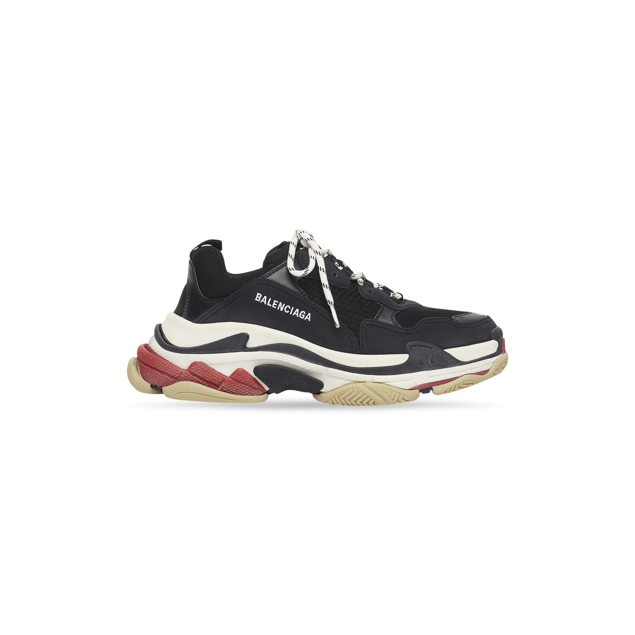 Giày Balenciaga Triple S Sneaker Nam Đen Trắng