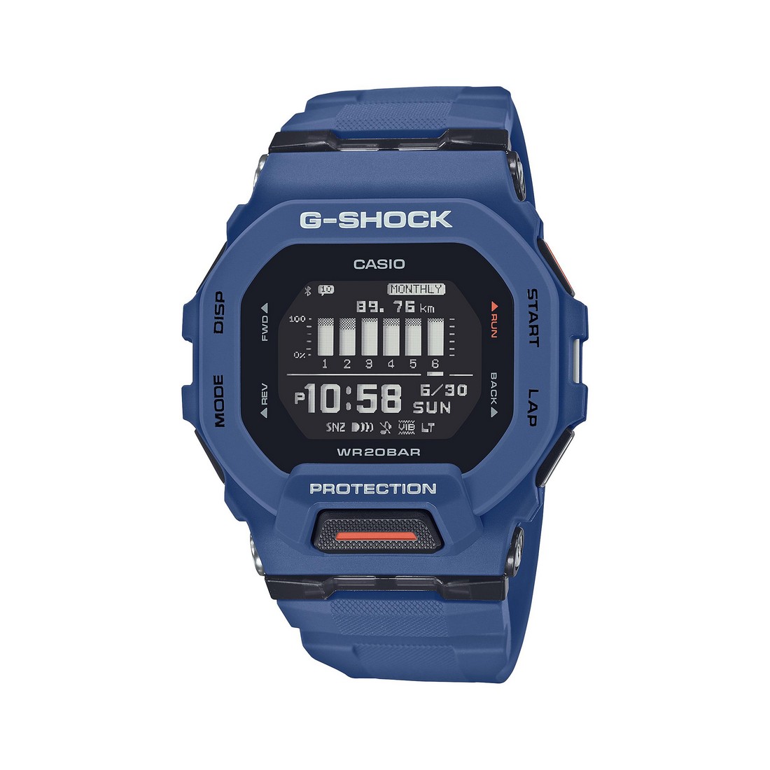 Đồng Hồ Casio Gbd-200-2 Nam Xanh Đen