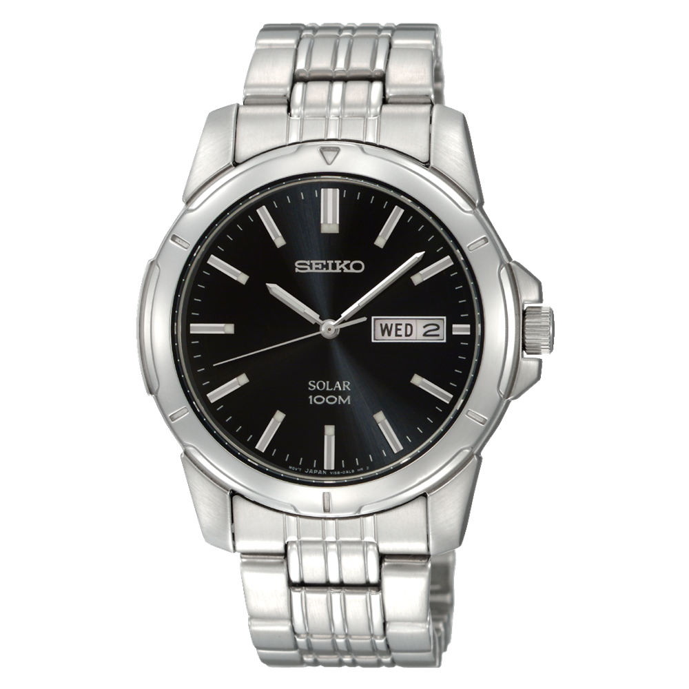 Đồng Hồ Seiko SNE093 Nam Đen Xám