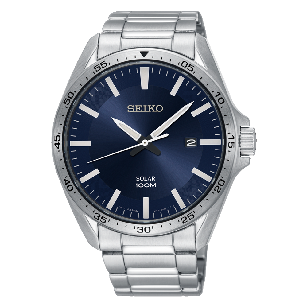 Đồng Hồ Seiko SNE483 Nam Xám Xanh Than