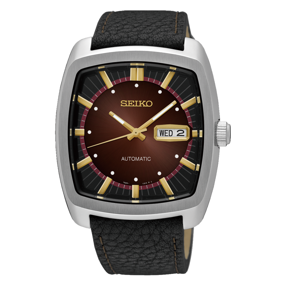 Đồng Hồ Seiko SNKP25 Nam Đen Đỏ Xám