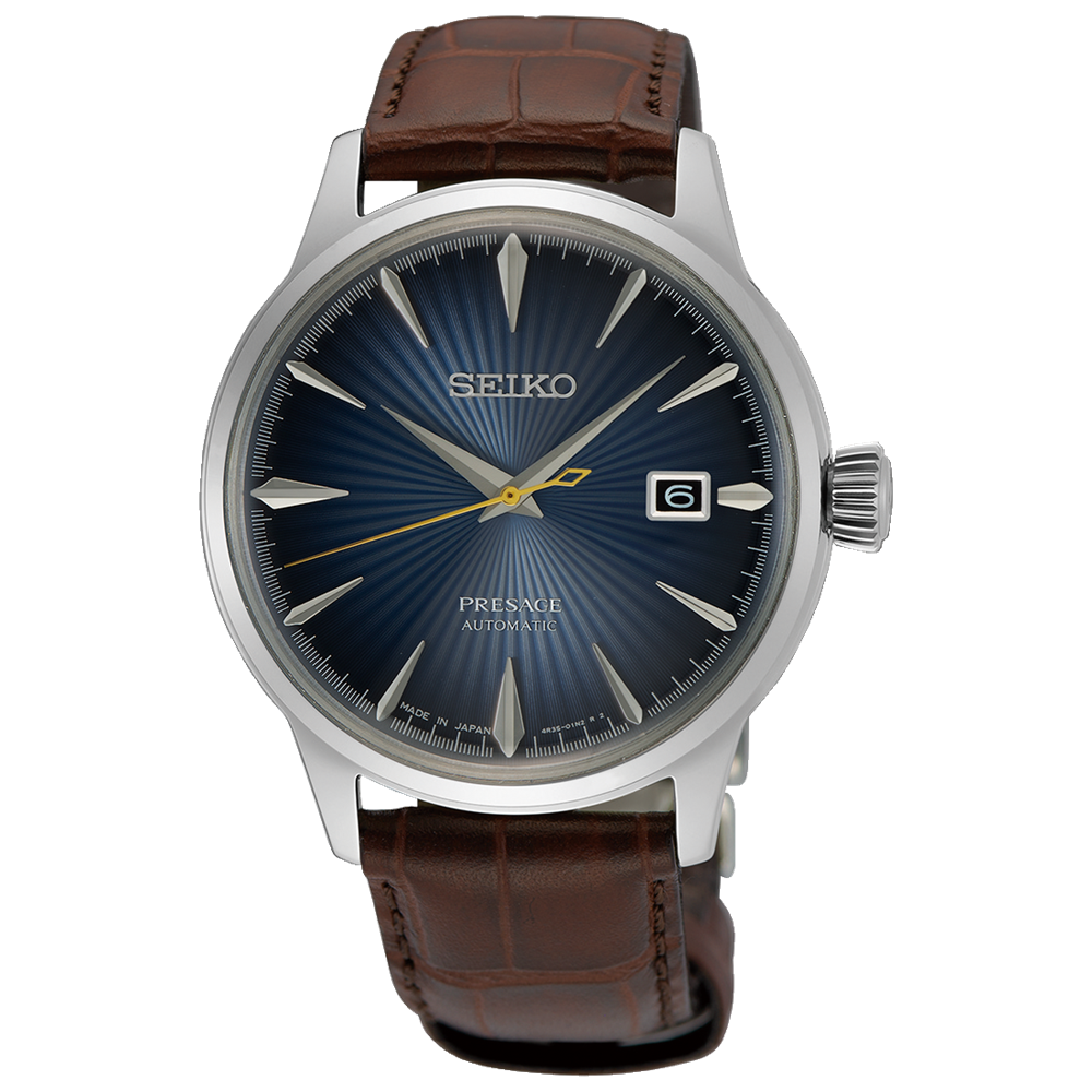 Đồng Hồ Seiko Presage SRPK15 Nam Xanh Nâu Xám