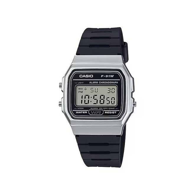 Đồng Hồ Casio F-91Wm-7A Nữ Đen Xám