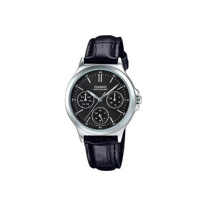 Đồng Hồ Casio Ltp-V300L-1A Nữ Đen Xám