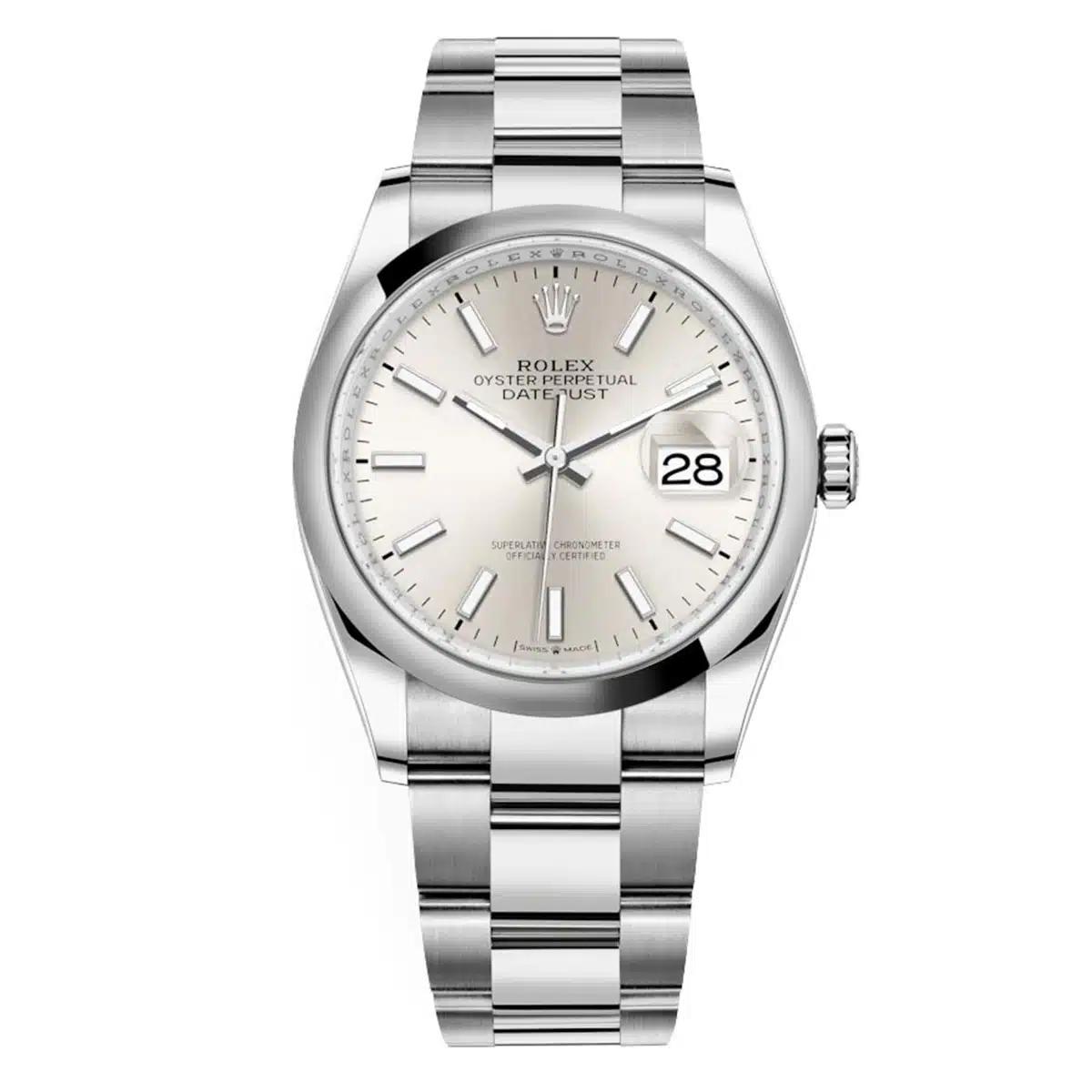 Đồng Hồ Rolex Datejust 126200 36mm Nam Xám