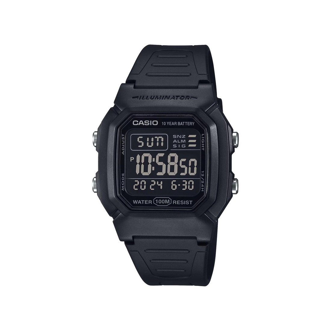 Đồng Hồ Casio W-800H-1Bv Nam Đen