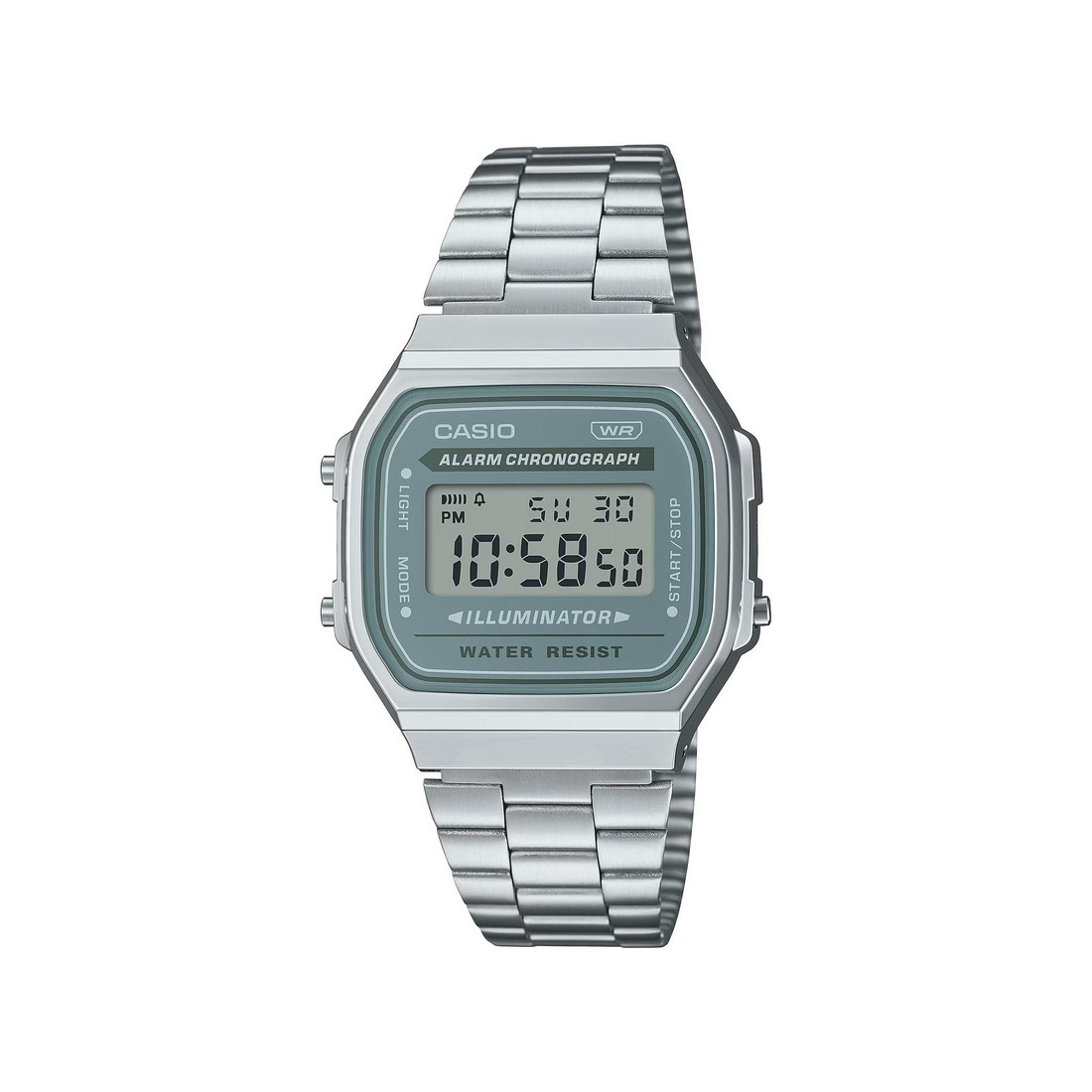 Đồng Hồ Casio A168Wa-3Ay Nam Xanh Xám