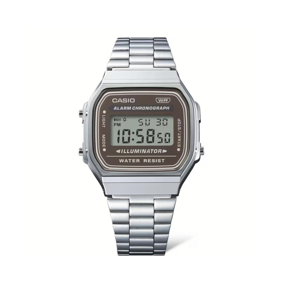 Đồng Hồ Casio A168Wa-5Ay Nam Nâu Xám