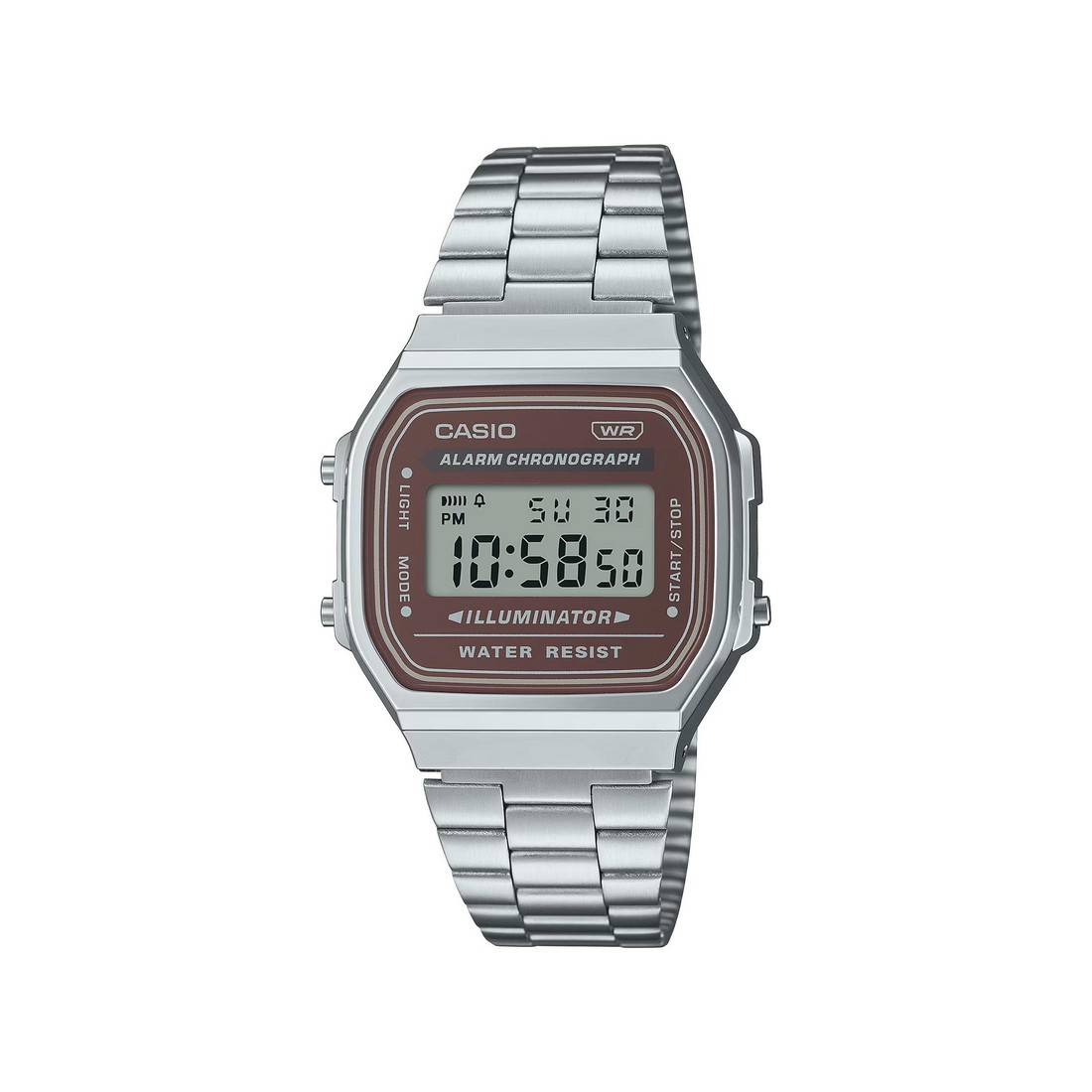 Đồng Hồ Casio A168Wa-5Ay Nam Nâu Xám