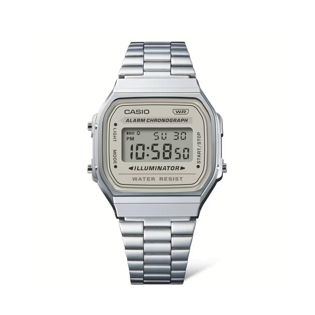 Đồng Hồ Casio A168Wa-8Ay Nam Xám Be