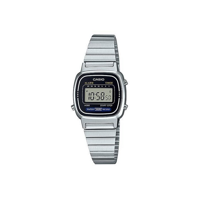 Đồng Hồ Casio La670Wa-1 Nữ Xám Đen