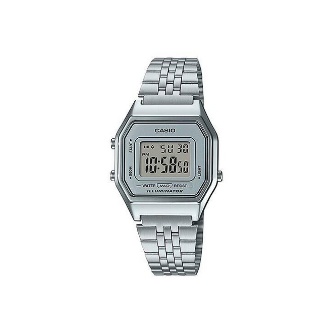 Đồng Hồ Casio La680Wa-7 Nữ Xám