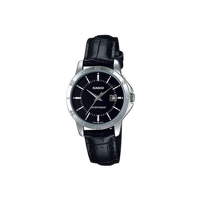 Đồng Hồ Casio Ltp-V004L-1A Nữ Đen Xám