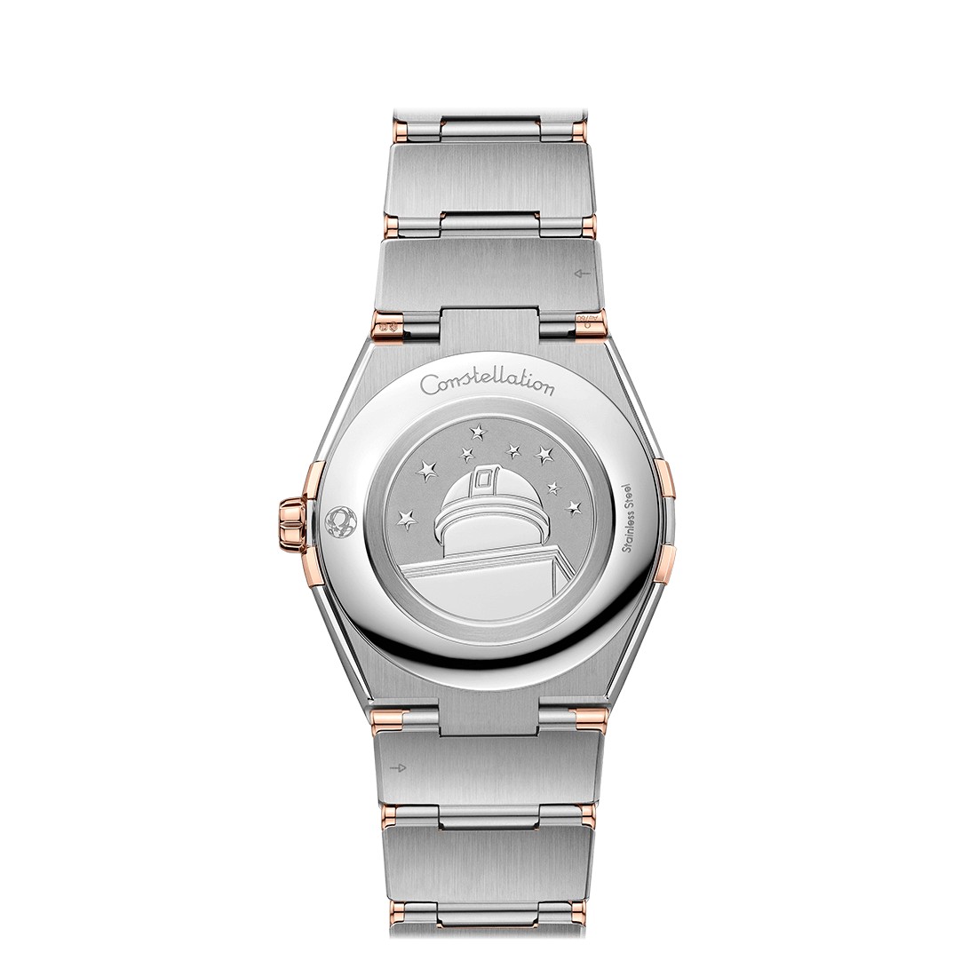 Đồng Hồ Omega Constellation Quartz 36 mm Nam Xám Vàng