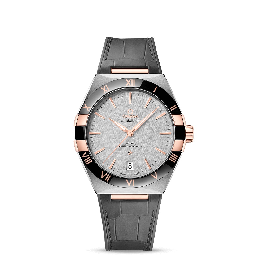 Đồng Hồ Omega Constellation Co‑Axial Master Chronometer 41 mm Nam Xám Vàng