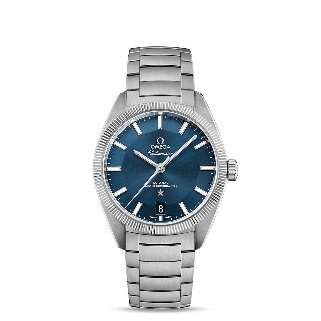 Đồng Hồ Omega Globemaster Co‑Axial Master Chronometer 39 mm Nam Xám Xanh