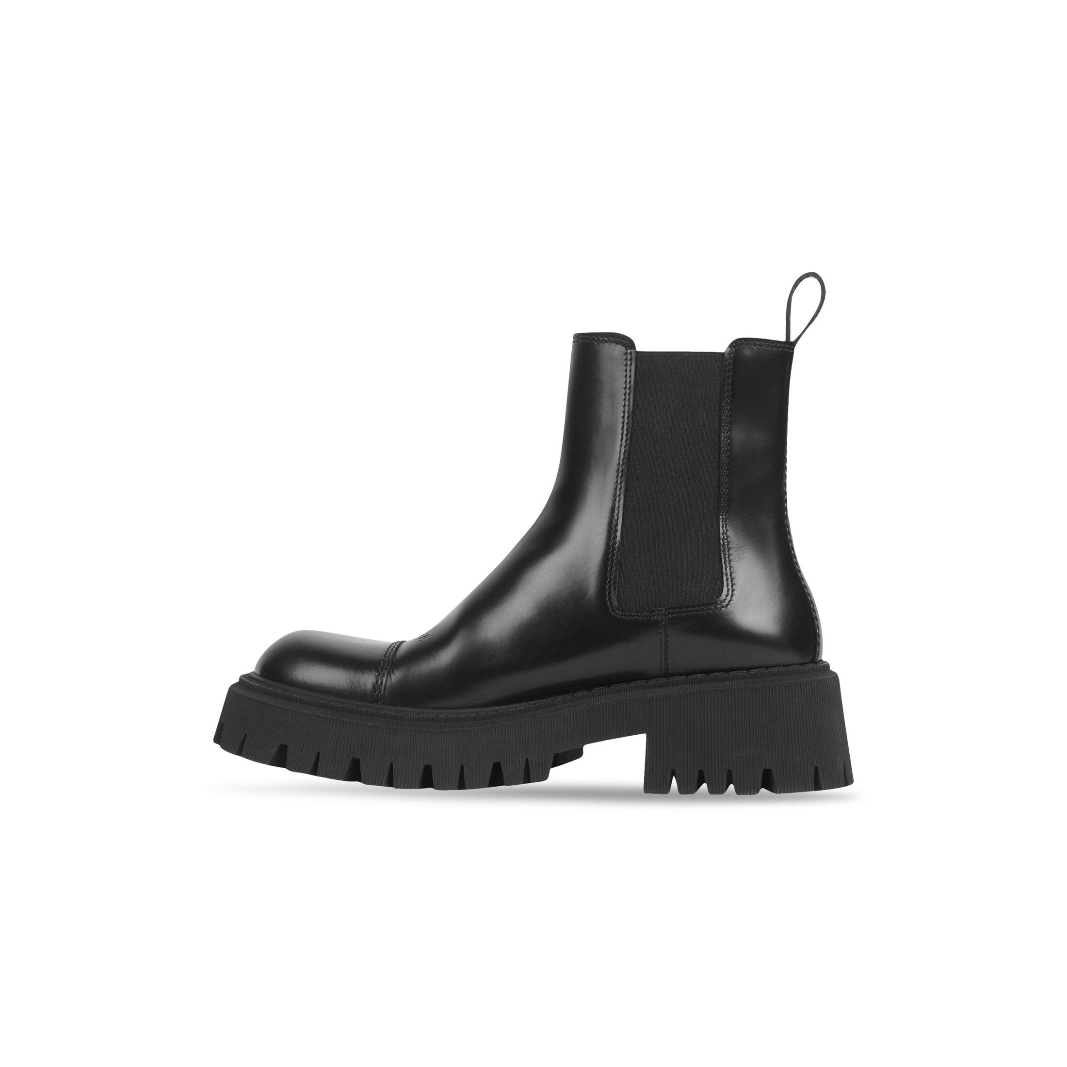 Giày Balenciaga Tractor 20mm Boot Nam Đen