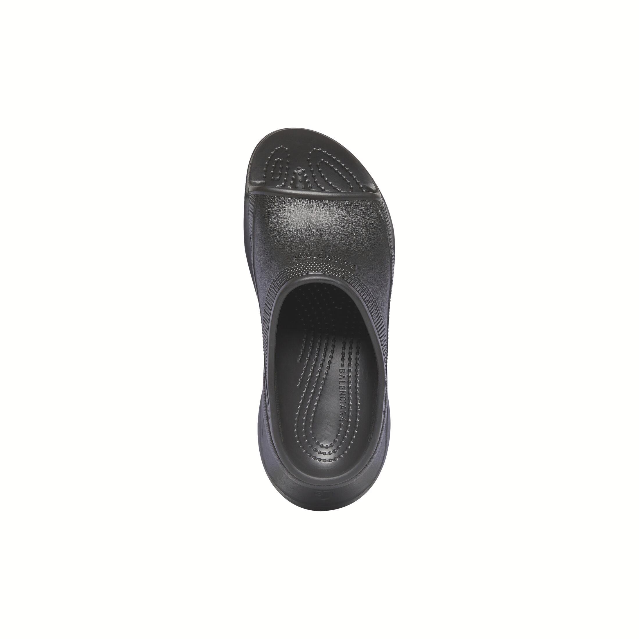 Dép Balenciaga Pool Crocs™ Slide Sandal Nam Đen