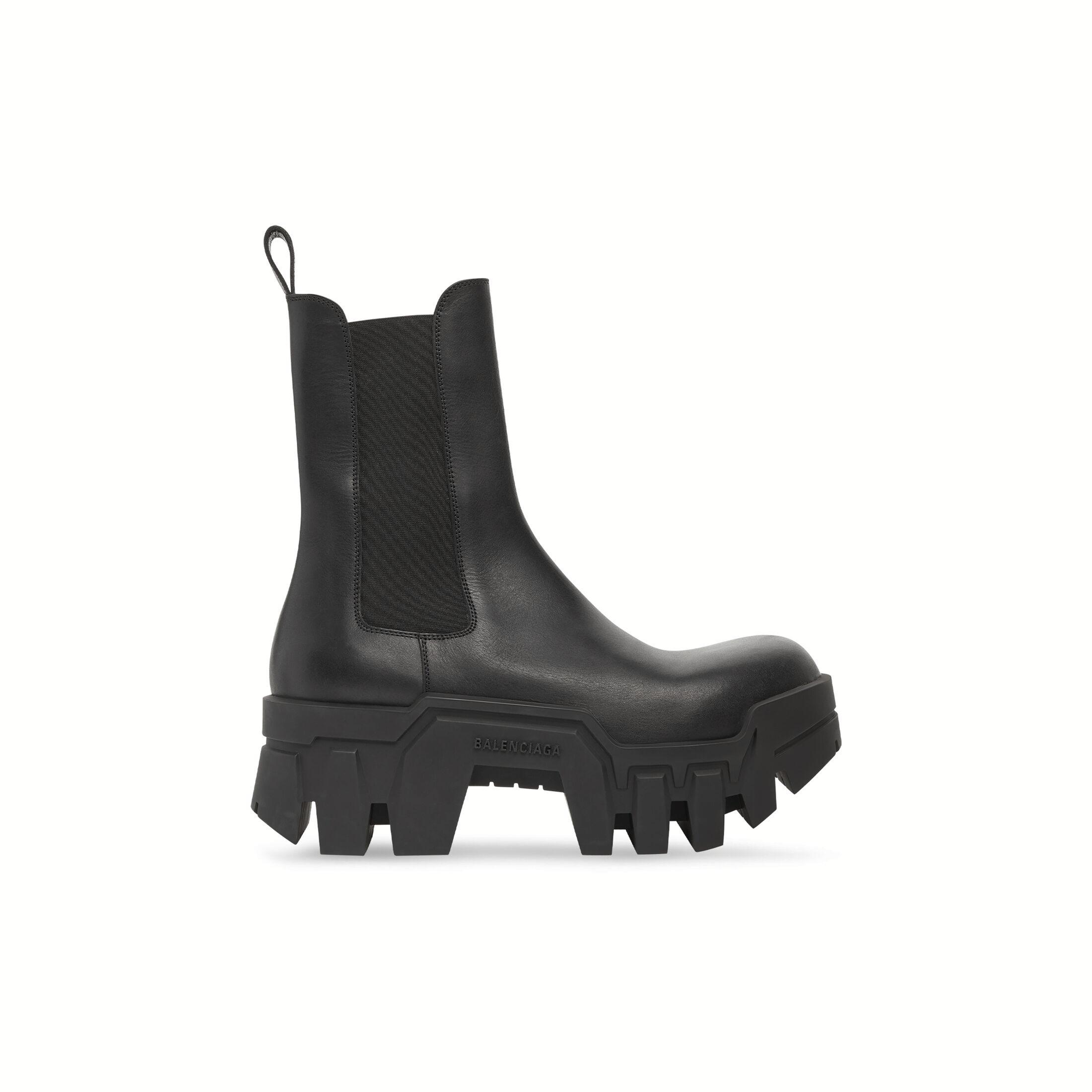 Giày Balenciaga Bulldozer Chelsea Boot Nam Đen