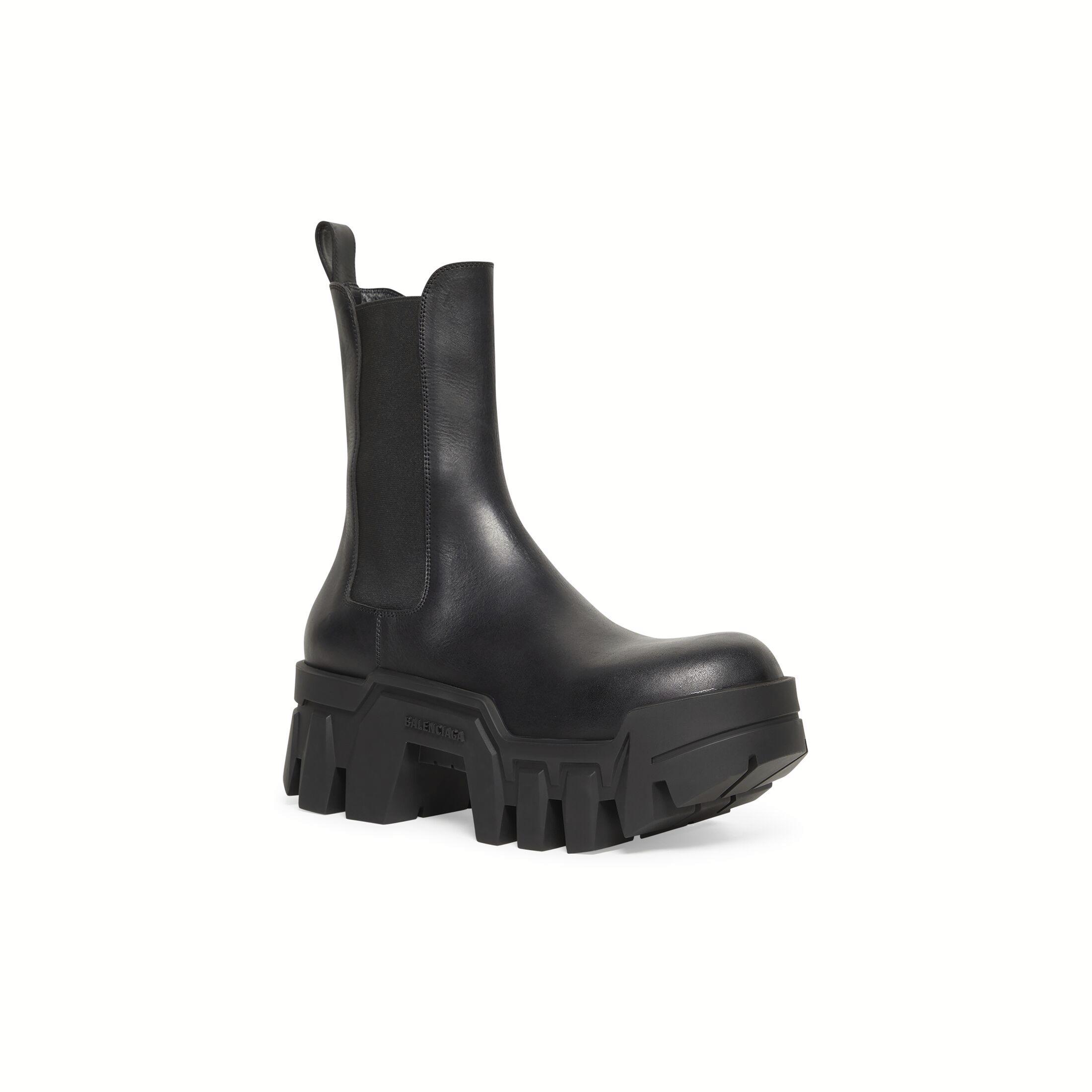 Giày Balenciaga Bulldozer Chelsea Boot Nam Đen