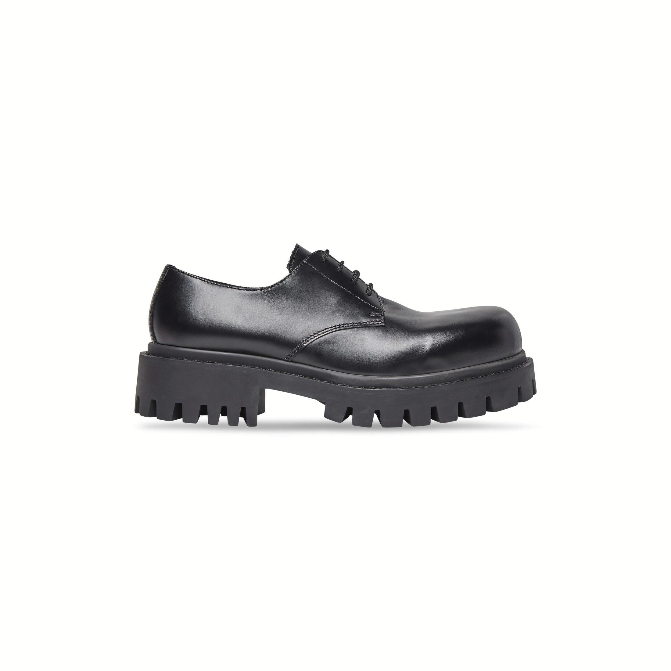 Giày Balenciaga Sergent 20mm Derby Nam Đen