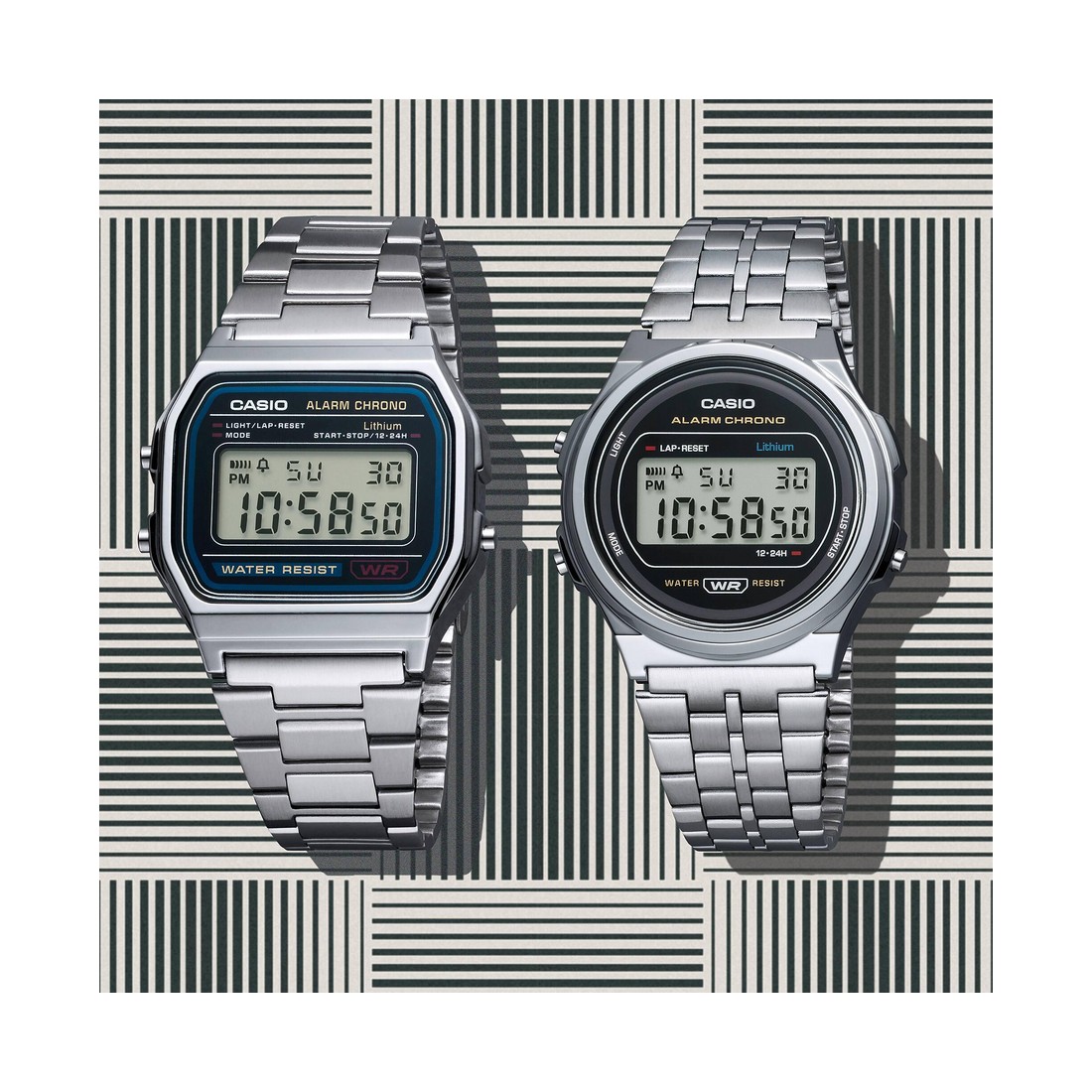 Đồng Hồ Casio A171We-1A Nam Xám Đen