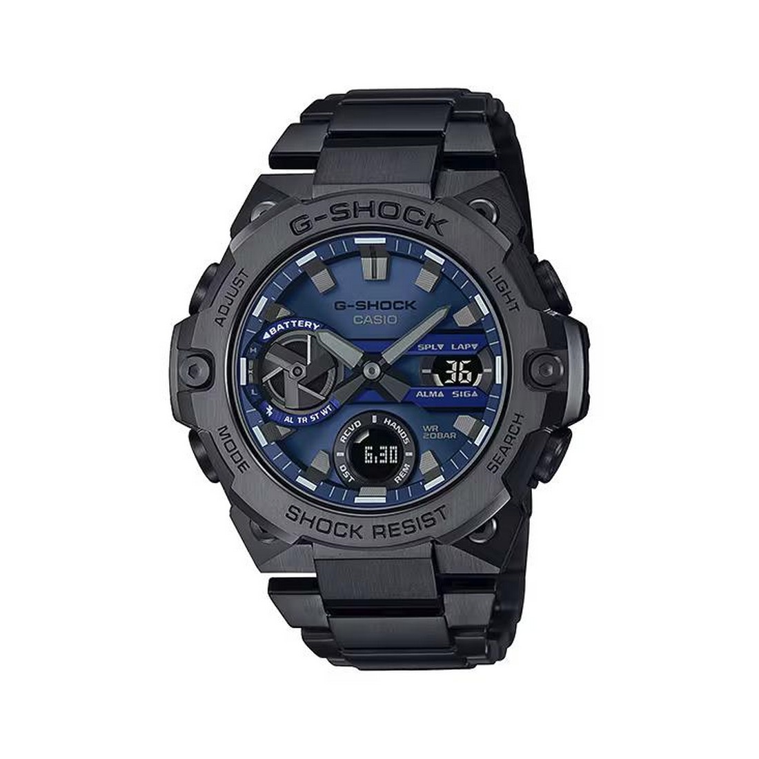 Đồng Hồ Casio Gst-B400Bd-1A2 Nam Đen Xanh