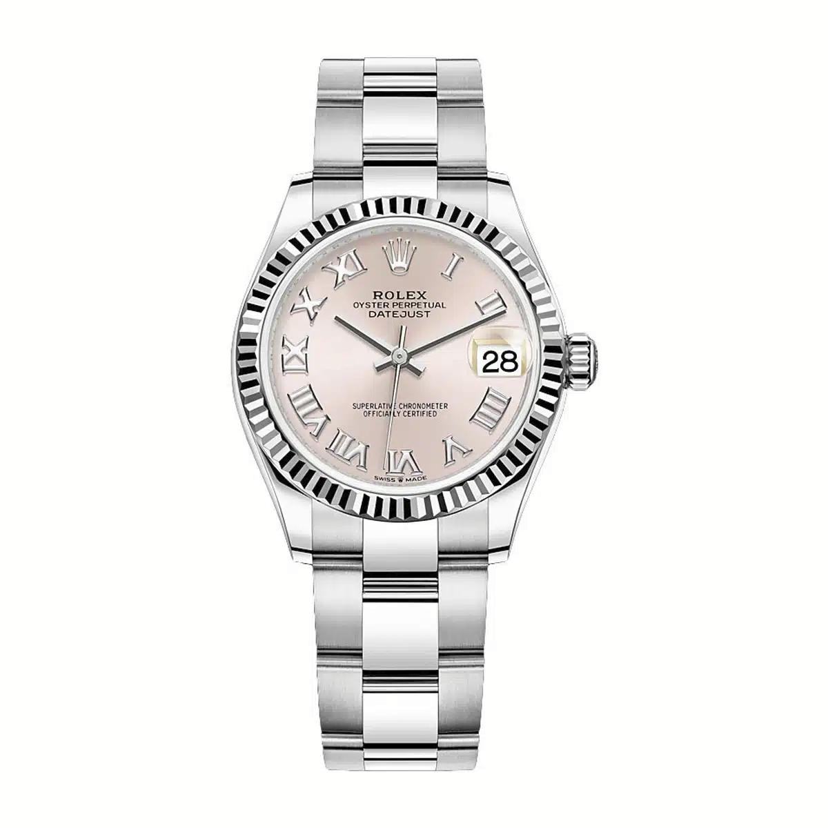 Đồng Hồ Rolex Datejust 278274-0019 Roman Dial 31mm Nữ Hồng Xám