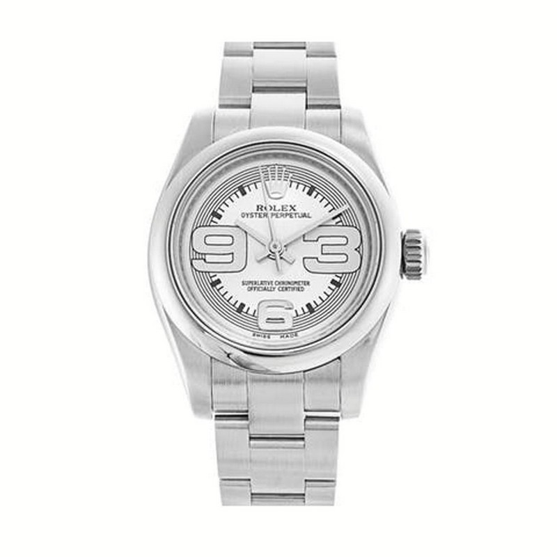 Đồng Hồ Rolex Oyster Perpetual 176200-6 Arabic Dial 26mm Nữ Xám