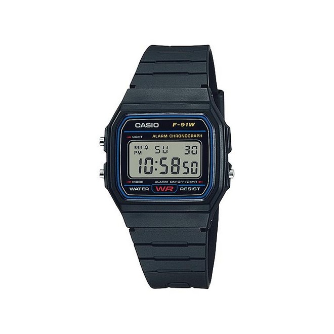 Đồng Hồ Casio F-91W-1 Nữ Đen