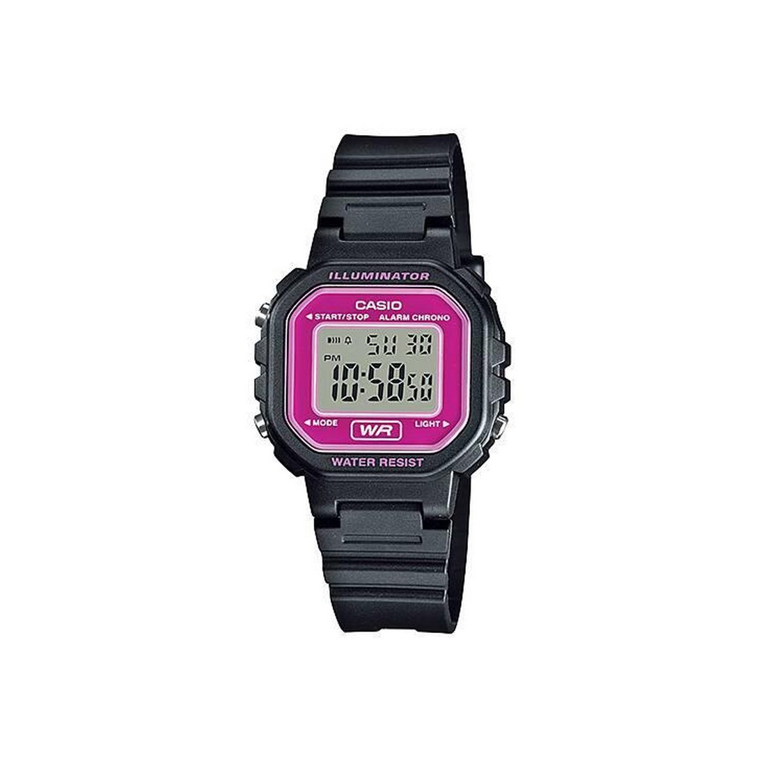 Đồng Hồ Casio La-20Wh-4A Nữ Đen Hồng