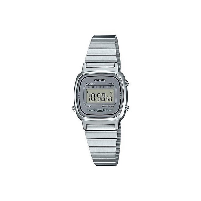 Đồng Hồ Casio La670Wa-7 Nữ Xám