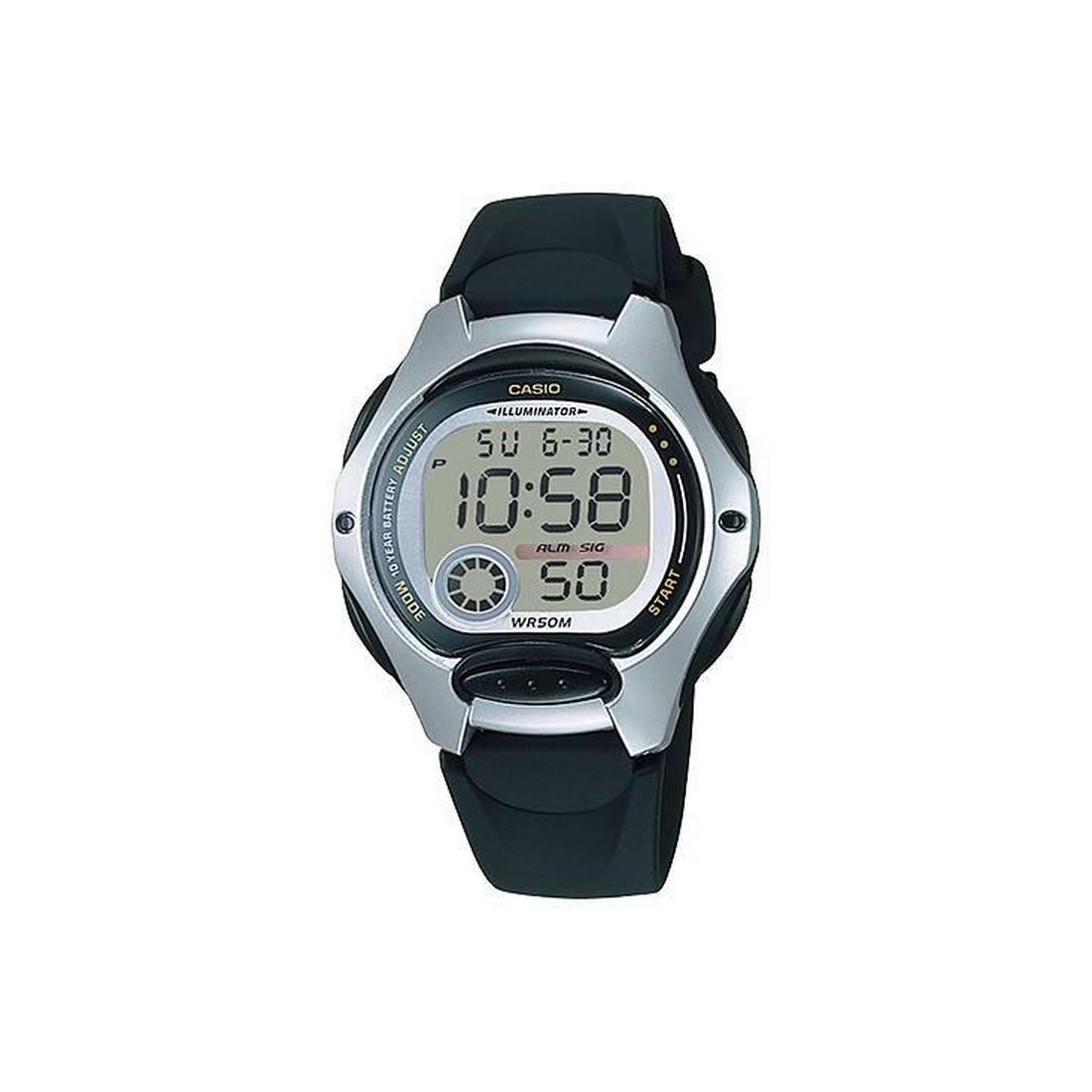 Đồng Hồ Casio Lw-200-1Av Nữ Đen Xám