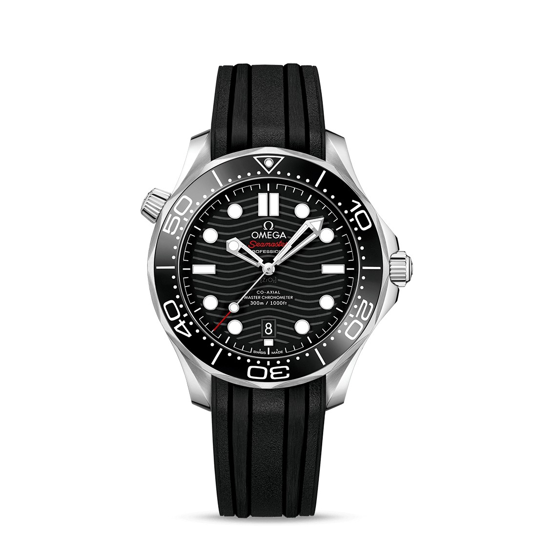 Đồng Hồ Omega Diver 300M Co‑Axial Master Chronometer 42 mm Nam Đen Trắng