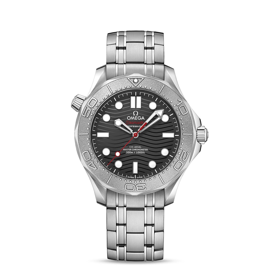 Đồng Hồ Omega Diver 300M Co‑Axial Master Chronometer 42 mm Nam Xám Đen