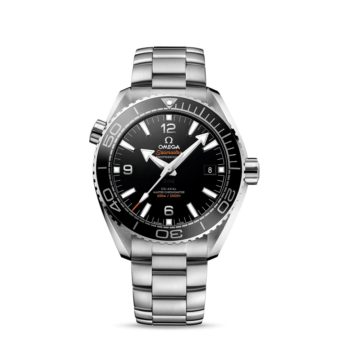 Đồng Hồ Omega Planet Ocean 600M Co‑Axial Master Chronometer 43.5 mm Nam Đen Xám