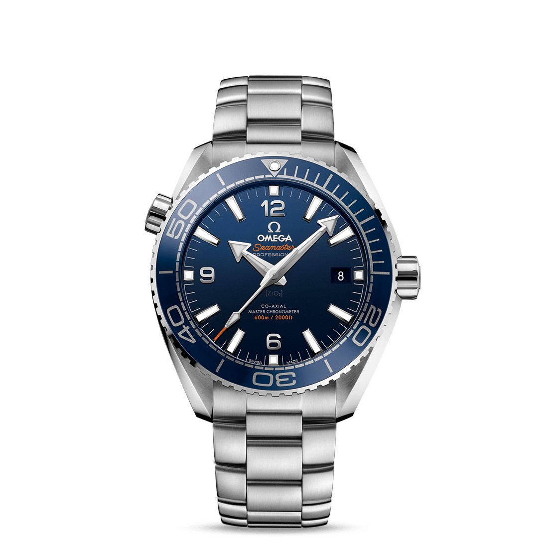 Đồng Hồ Omega Planet Ocean 600M Co‑Axial Master Chronometer 43.5 mm Nam Xanh Xám