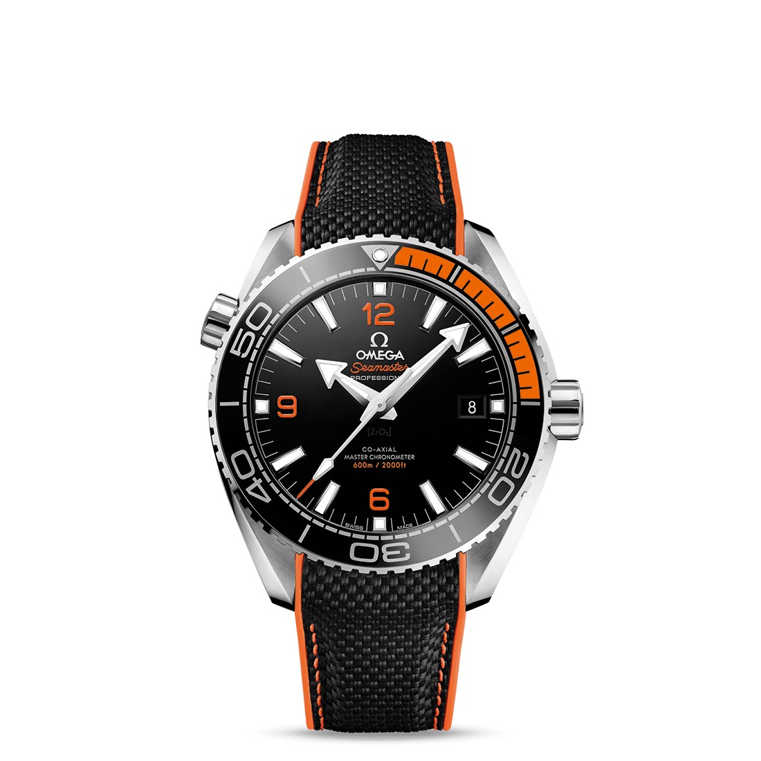 Đồng Hồ Omega Planet Ocean 600M Co‑Axial Master Chronometer 43.5 mm Nam Đen Cam