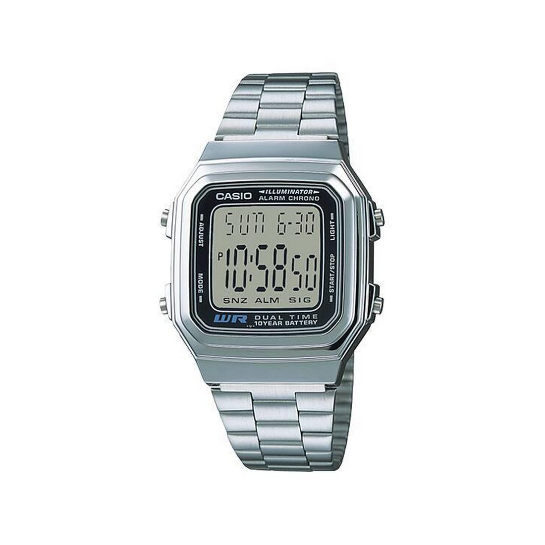 Đồng Hồ Casio A178Wa-1A Nam Xám