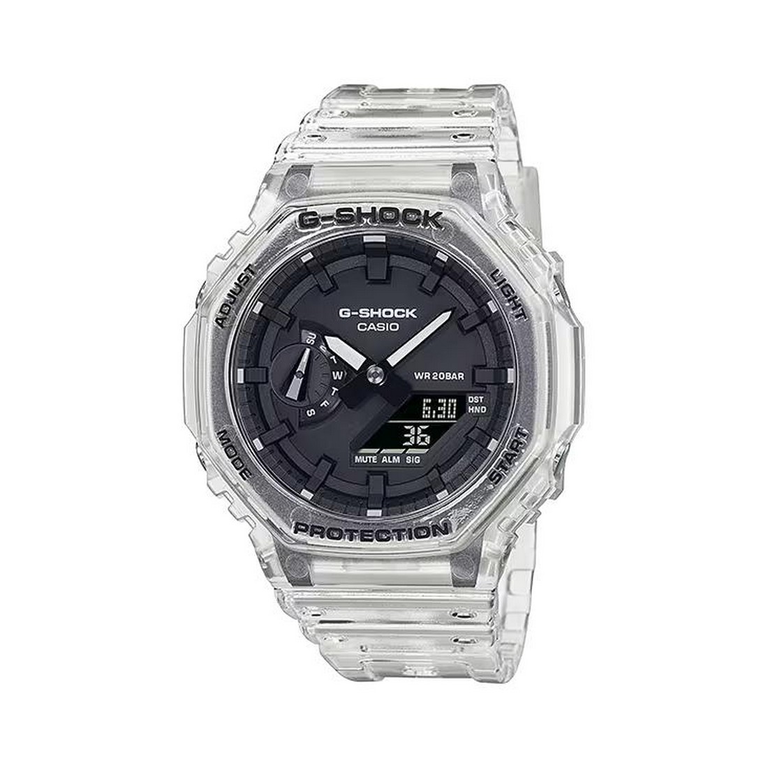 Đồng Hồ Casio Ga-2100Ske-7A Nam Đen Trong Suốt