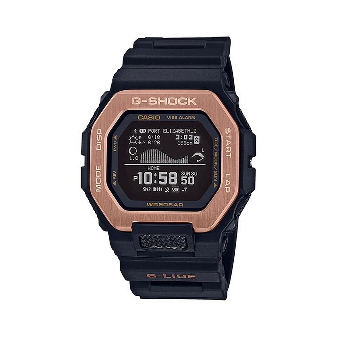 Đồng Hồ Casio Gbx-100Ns-4 Nam Đen Nâu