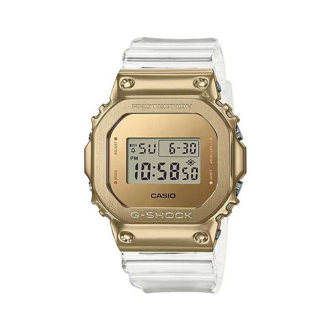 Đồng Hồ Casio Gm-5600Sg-9 Nam Trong Suốt Vàng