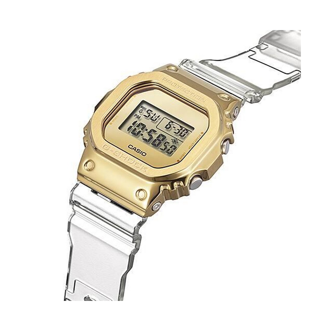 Đồng Hồ Casio Gm-5600Sg-9 Nam Trong Suốt Vàng