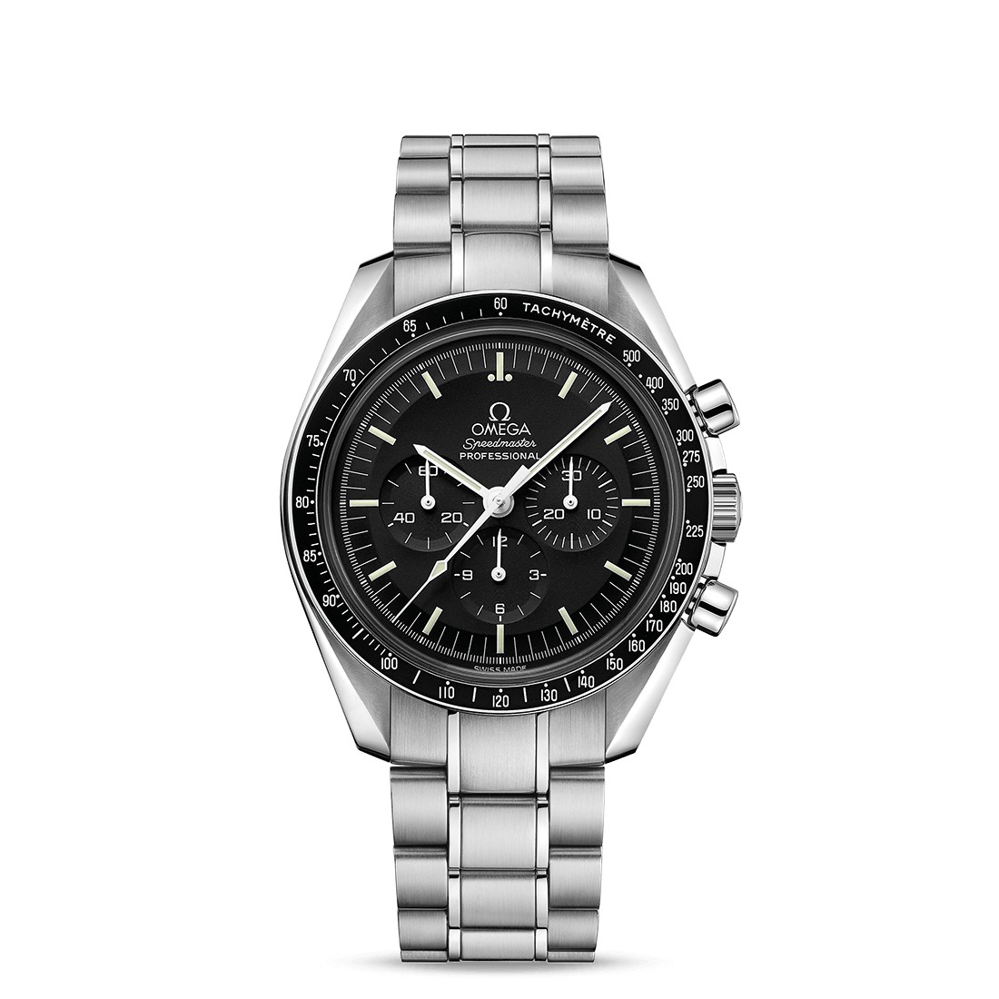 Đồng Hồ Omega Moonwatch Professional Chronograph 42 mm Nam Đen Xám